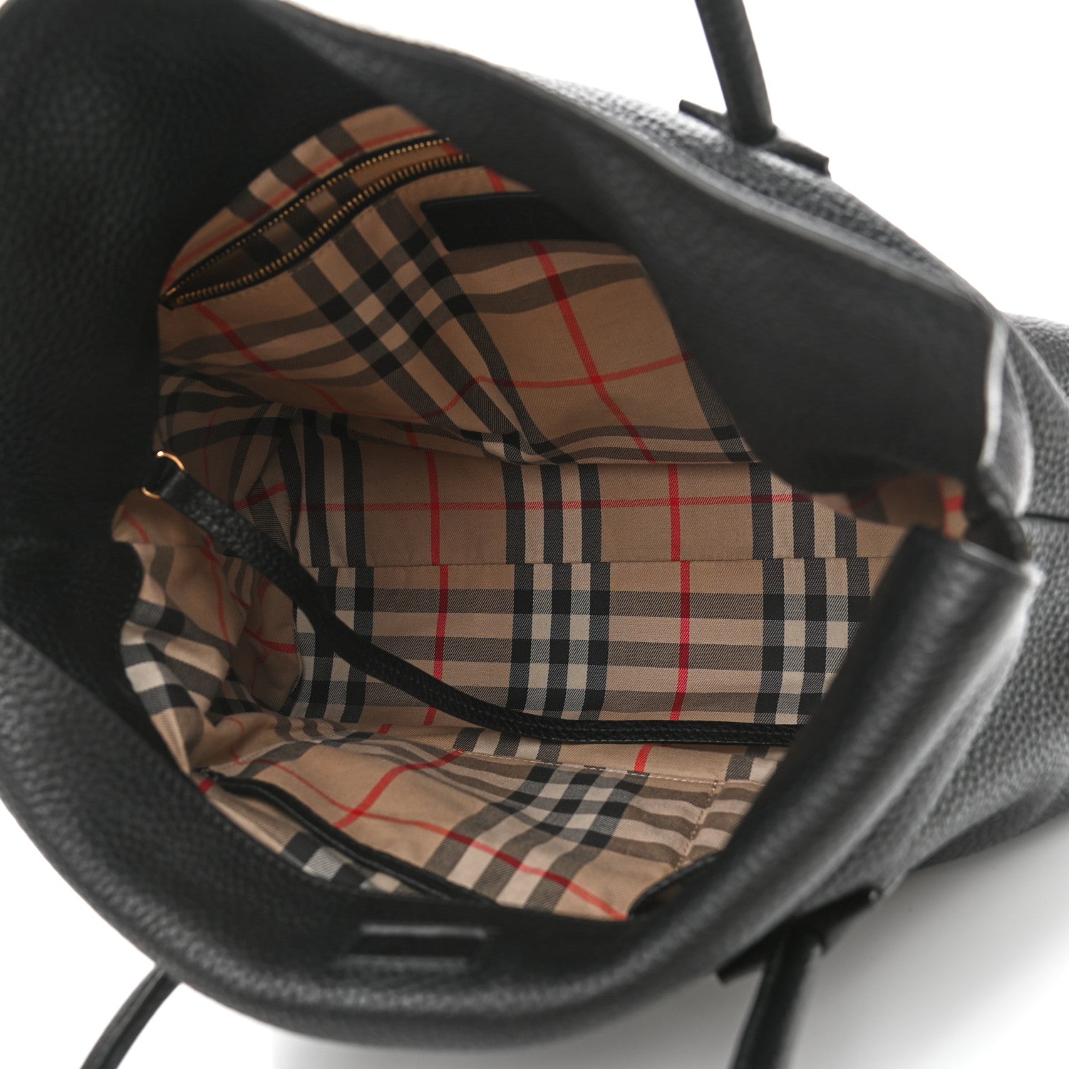 Burberry London Grainy Calfskin Medium Baynard Tote Black 4 of 14