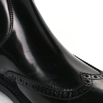 Saint Laurent Calfskin Army Chelsea Boots 38 Black 7 of 7