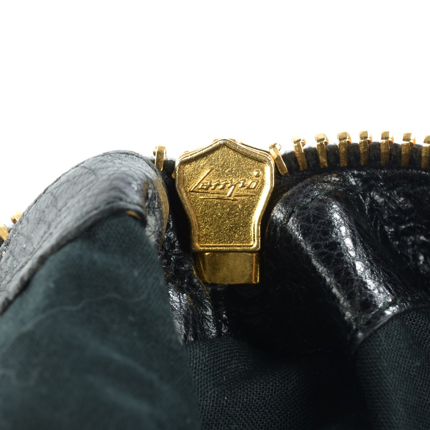 Agneau Giant 12 Gold Hardware Work Black