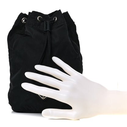 Prada Nylon Vela Drawstring Pouch Black 2 of 13