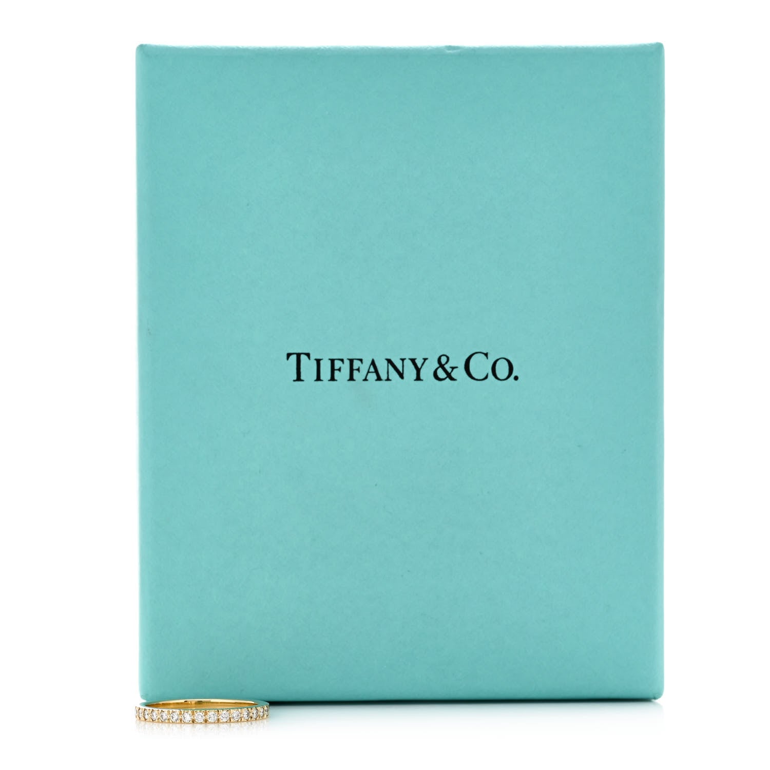 Tiffany 18K Yellow Gold Diamond Novo Half Circle Band Ring 50 5.5 5 of 5