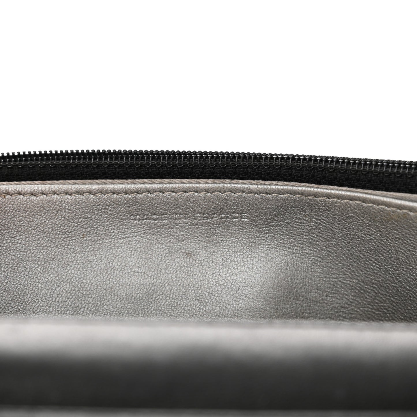Lambskin Camellia Embossed Wallet on Chain WOC Black