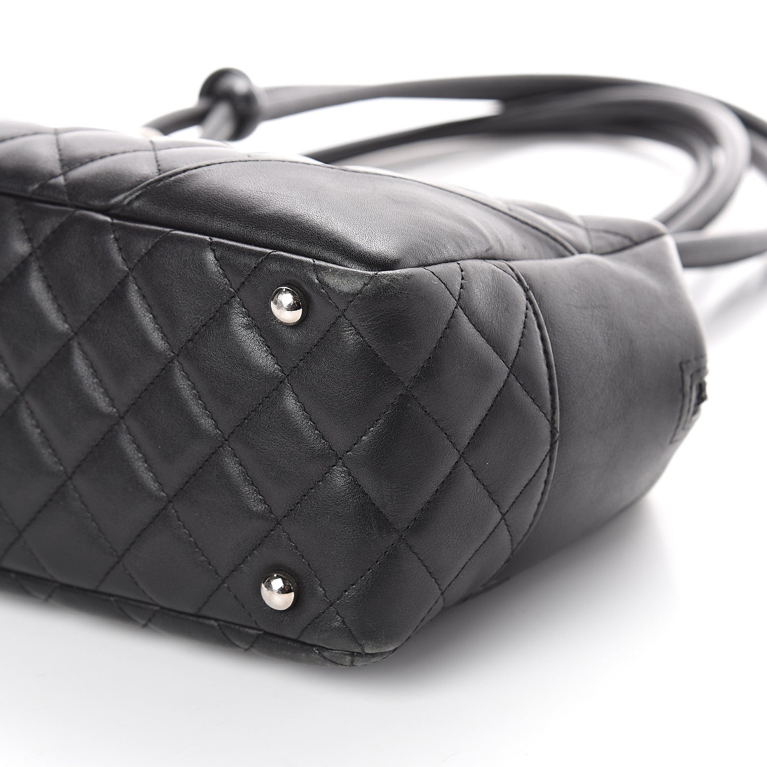 Chanel Calfskin Quilted Large Cambon Bowler Black 9 of 9