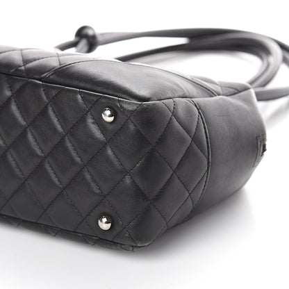 Chanel Calfskin Quilted Large Cambon Bowler Black 9 of 9
