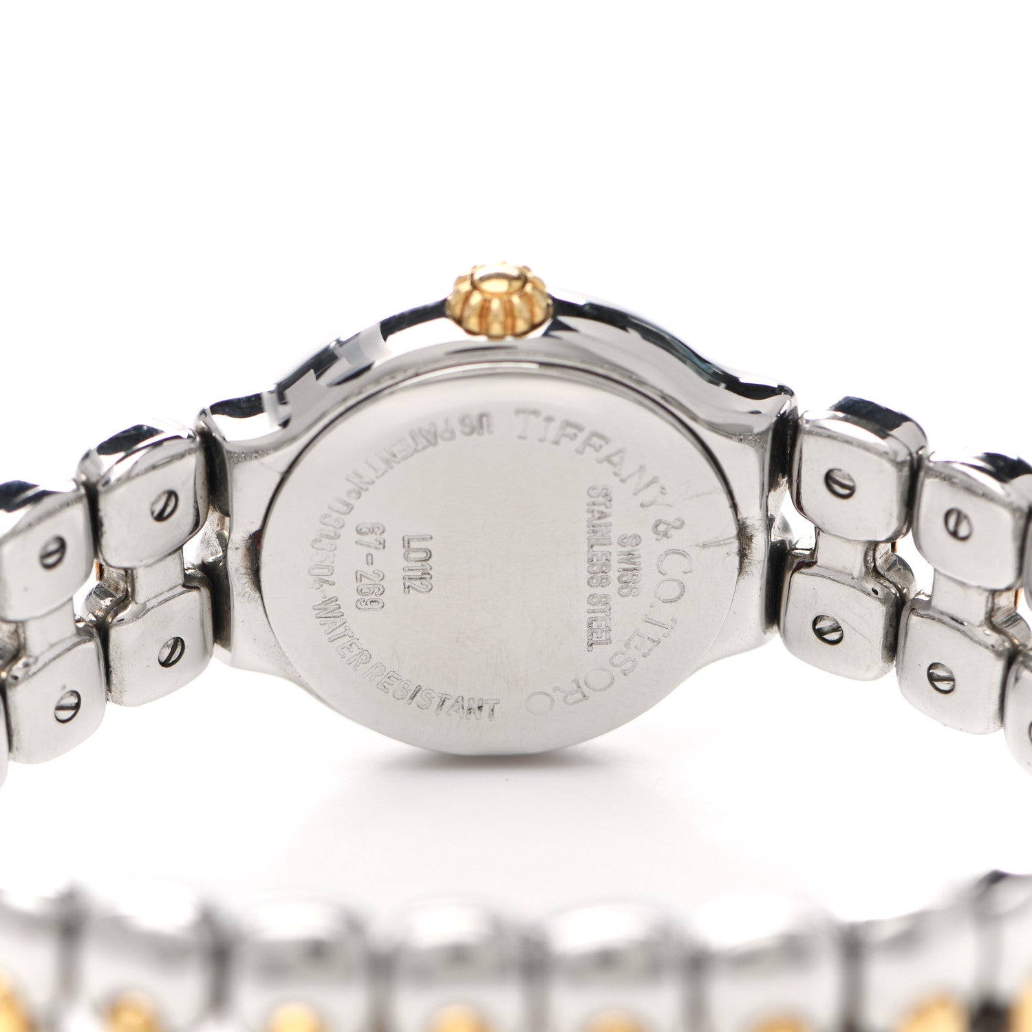 Tiffany Stainless Steel 18K Yellow Gold 24mm Tesoro Quartz Watch 4 of 4