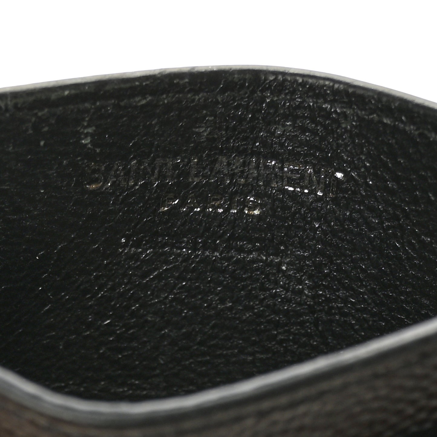 Grain De Poudre Matelasse Chevron Monochrome Monogram Credit Card Case Black