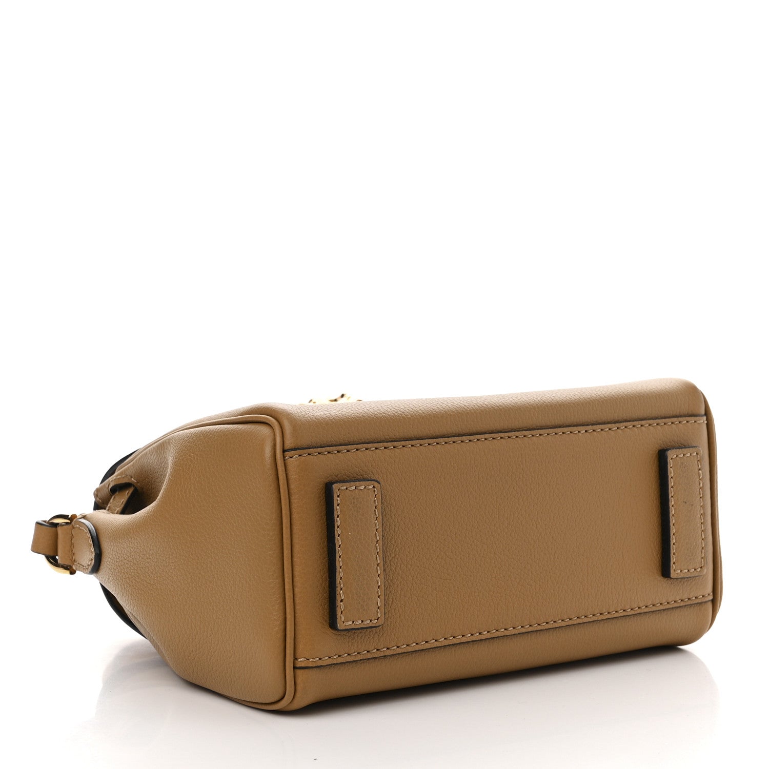 Versace Grained Calfskin Small La Medusa Top Handle Bag Brown 4 of 9