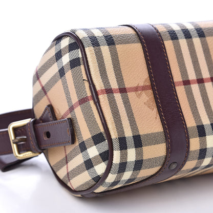 Burberry Haymarket Check Shoulder Bag Chocolate 8 of 12