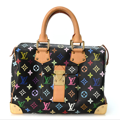 Louis Vuitton Monogram Multicolor Speedy 30 Black 1 of 10