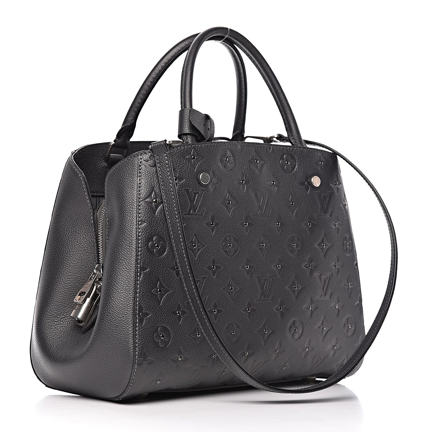 Louis Vuitton Empreinte Studded Montaigne MM Platine 3 of 9