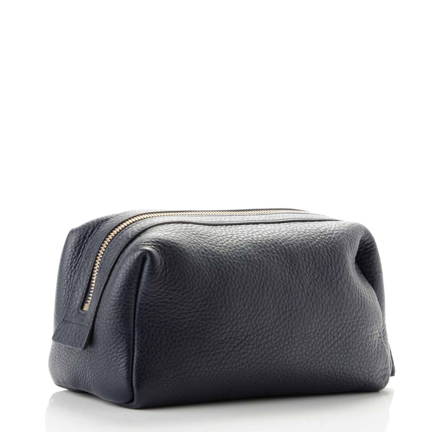 Pebbled Calfskin Large Soho Cosmetic Case Blue