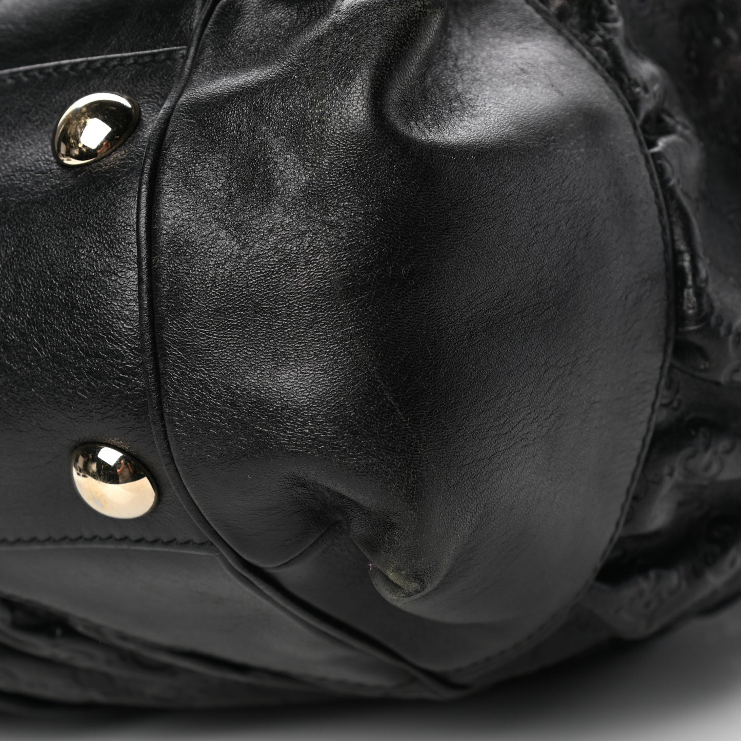 Guccissima Full Moon Tote Black