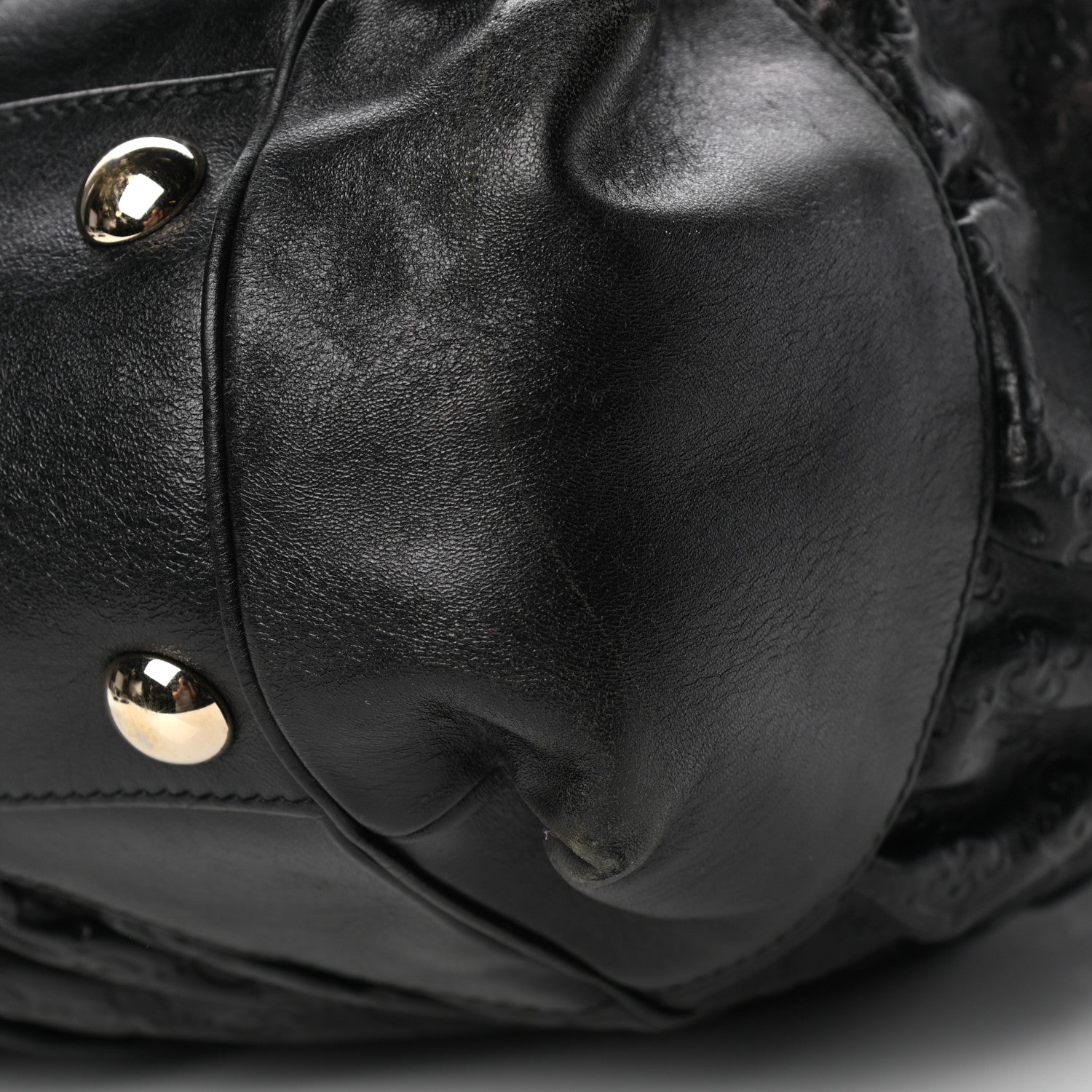Gucci Guccissima Full Moon Tote Black 5 of 5