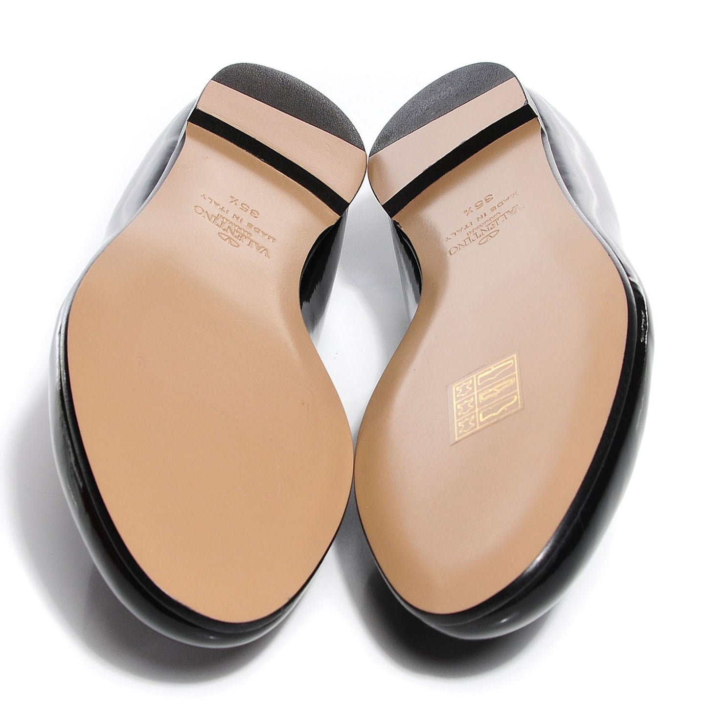 Patent Loafer Flats 35.5 Black