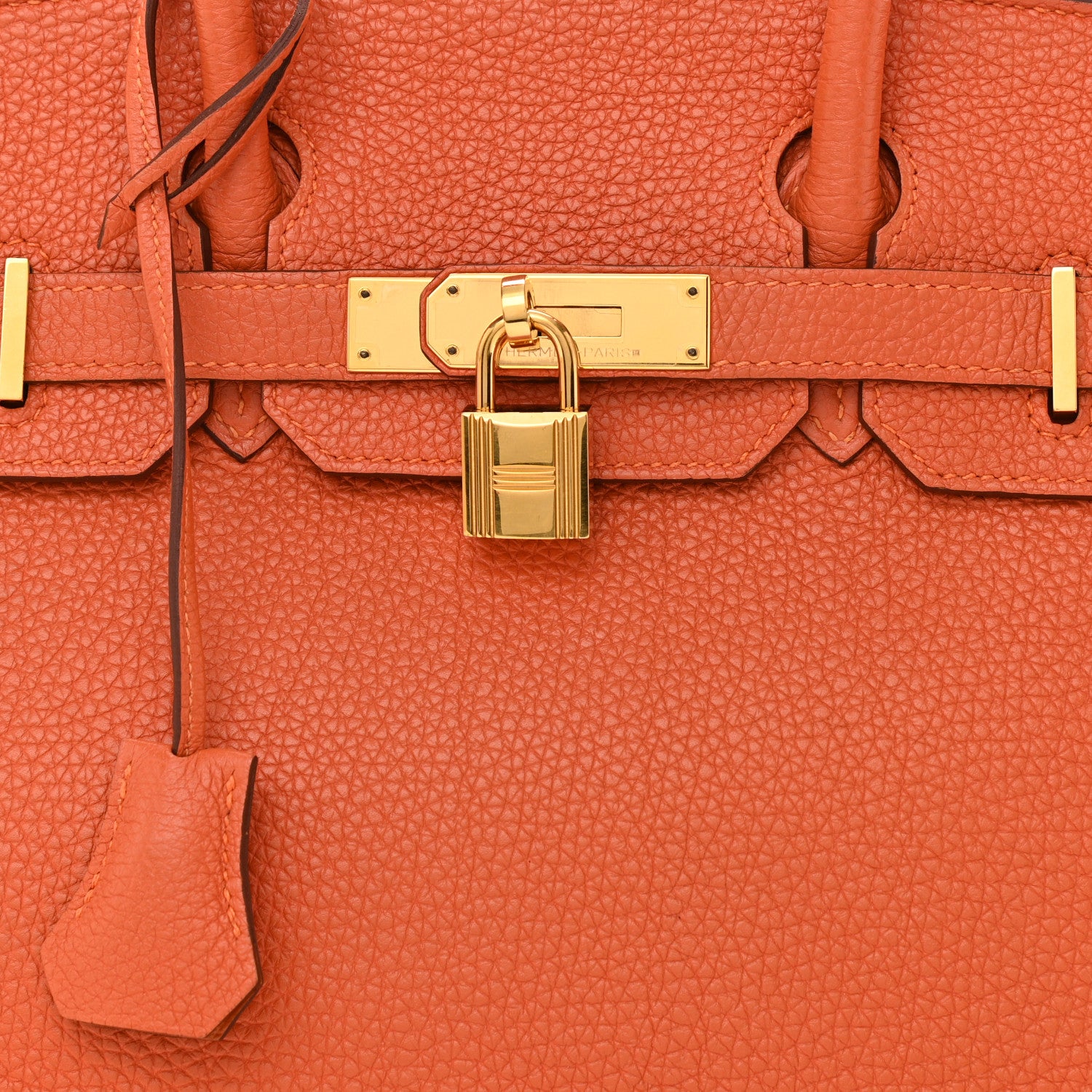 Hermes Togo Birkin 30 Orange 8 of 14