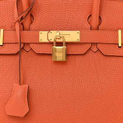 Hermes Togo Birkin 30 Orange 8 of 14