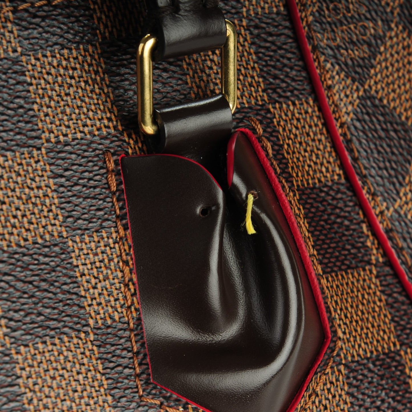 Damier Ebene Caissa Tote MM Cherry