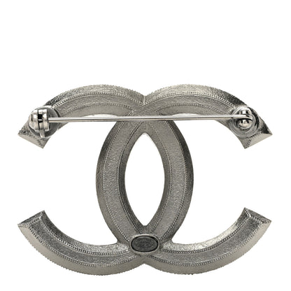 Chanel Ruthenium Pearl CC Brooch Dark Grey 3 of 5