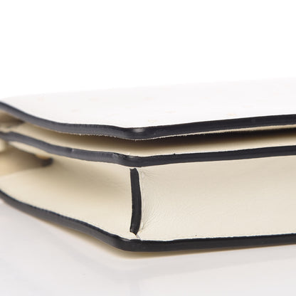 Christian Dior Calfskin Embossed Stars Wallet on Chain White Gold 8 of 9