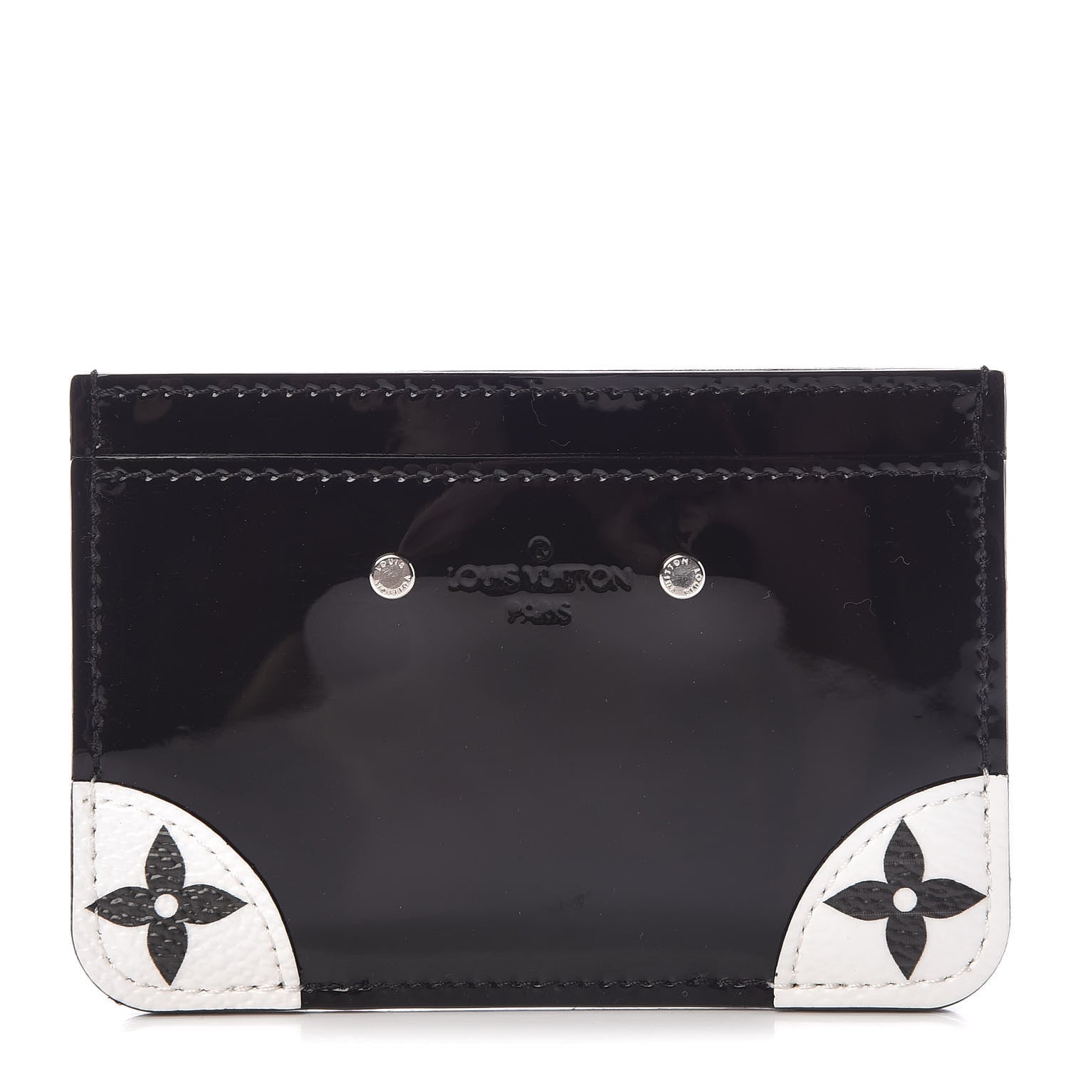 Louis Vuitton Patent Miroir Venice Card Holder Black 1 of 6