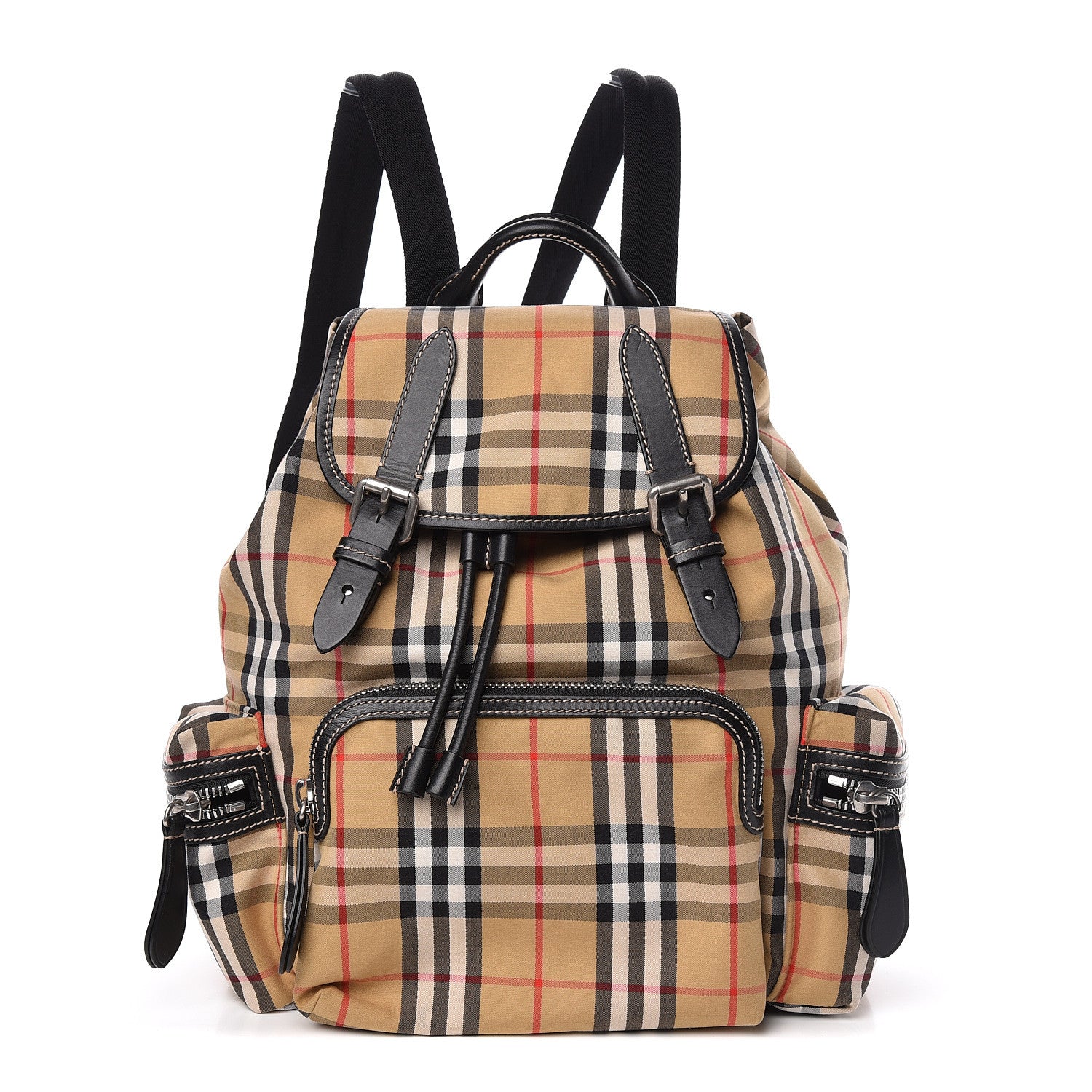 Burberry Nylon Vintage Check Medium Rucksack Backpack Antique Yellow 1 of 13