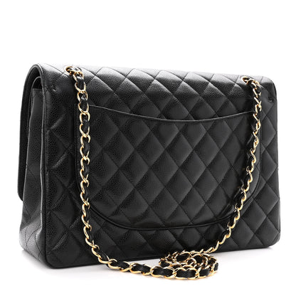 Chanel Caviar Quilted Maxi Double Flap Black 3 of 10