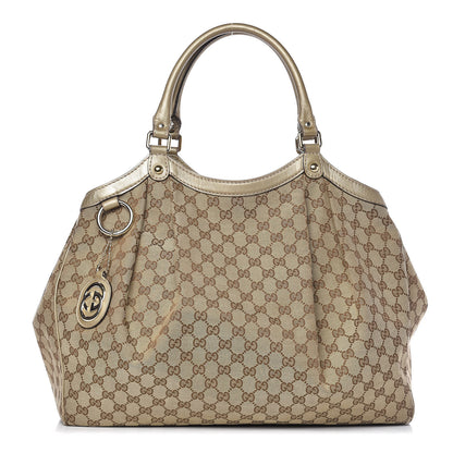 Gucci Monogram Large Sukey Tote Champagne 1 of 20