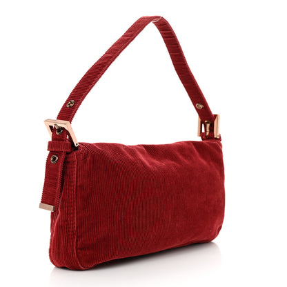 Fendi Corduroy Baguette Rosso 3 of 10