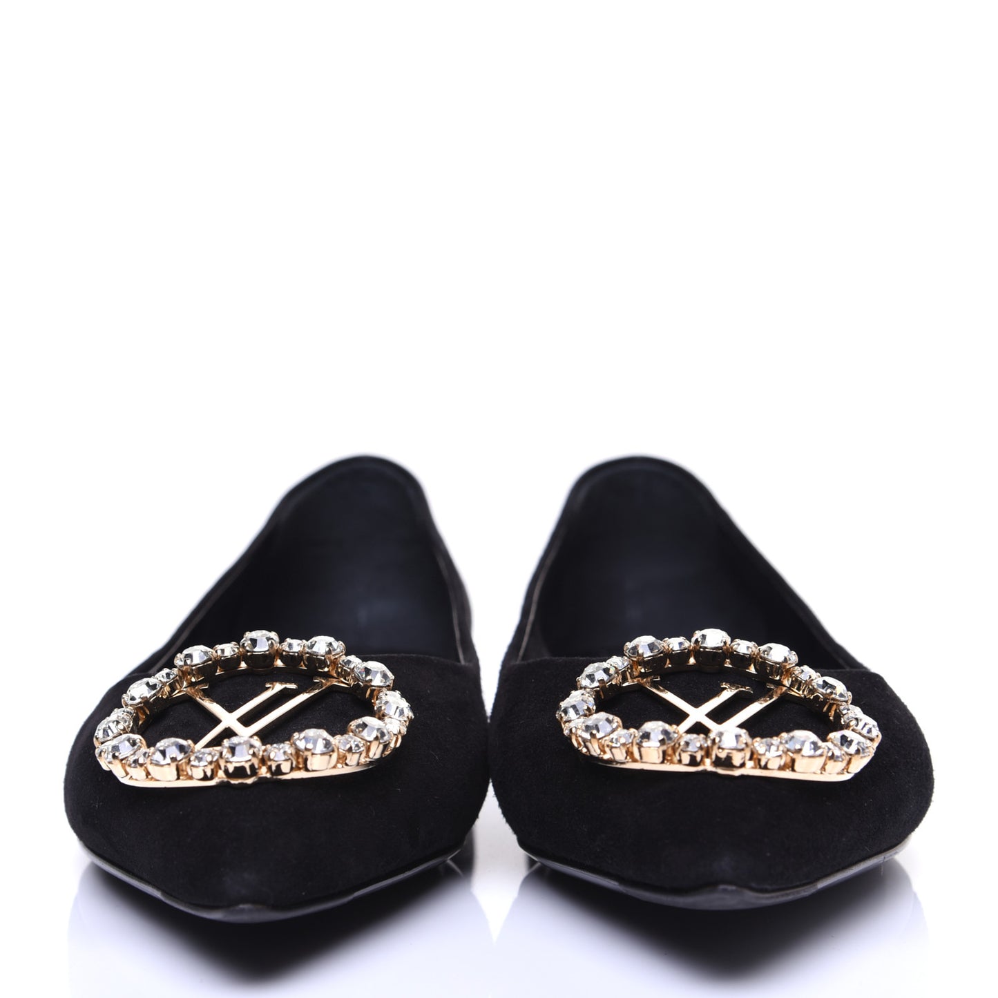 Suede Madeleine Flat 38.5 Black