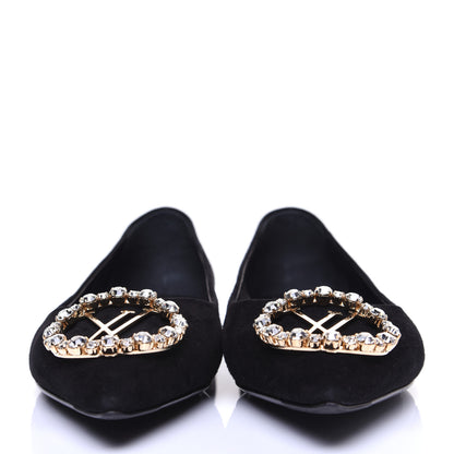 Louis Vuitton Suede Madeleine Flat 38.5 Black 2 of 14
