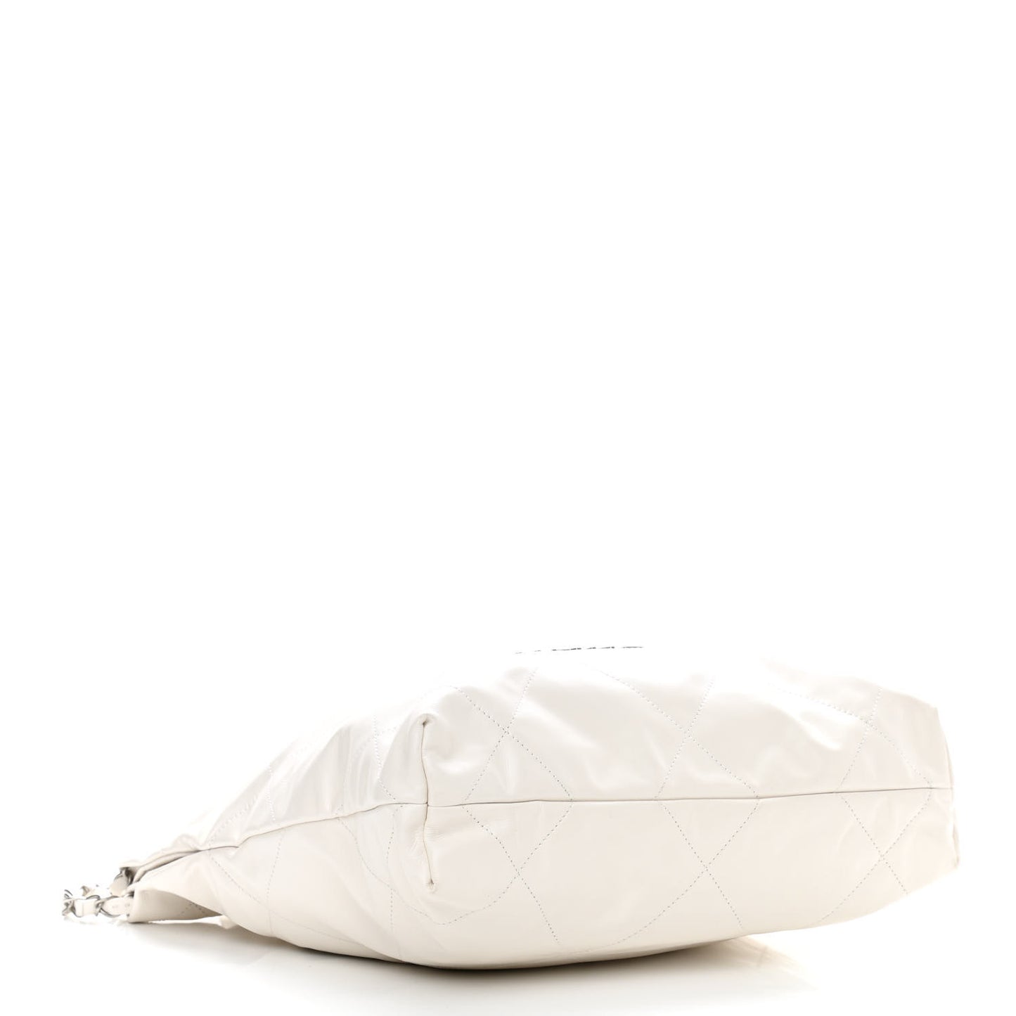 Shiny Calfskin Quilted Small Chanel 22 White