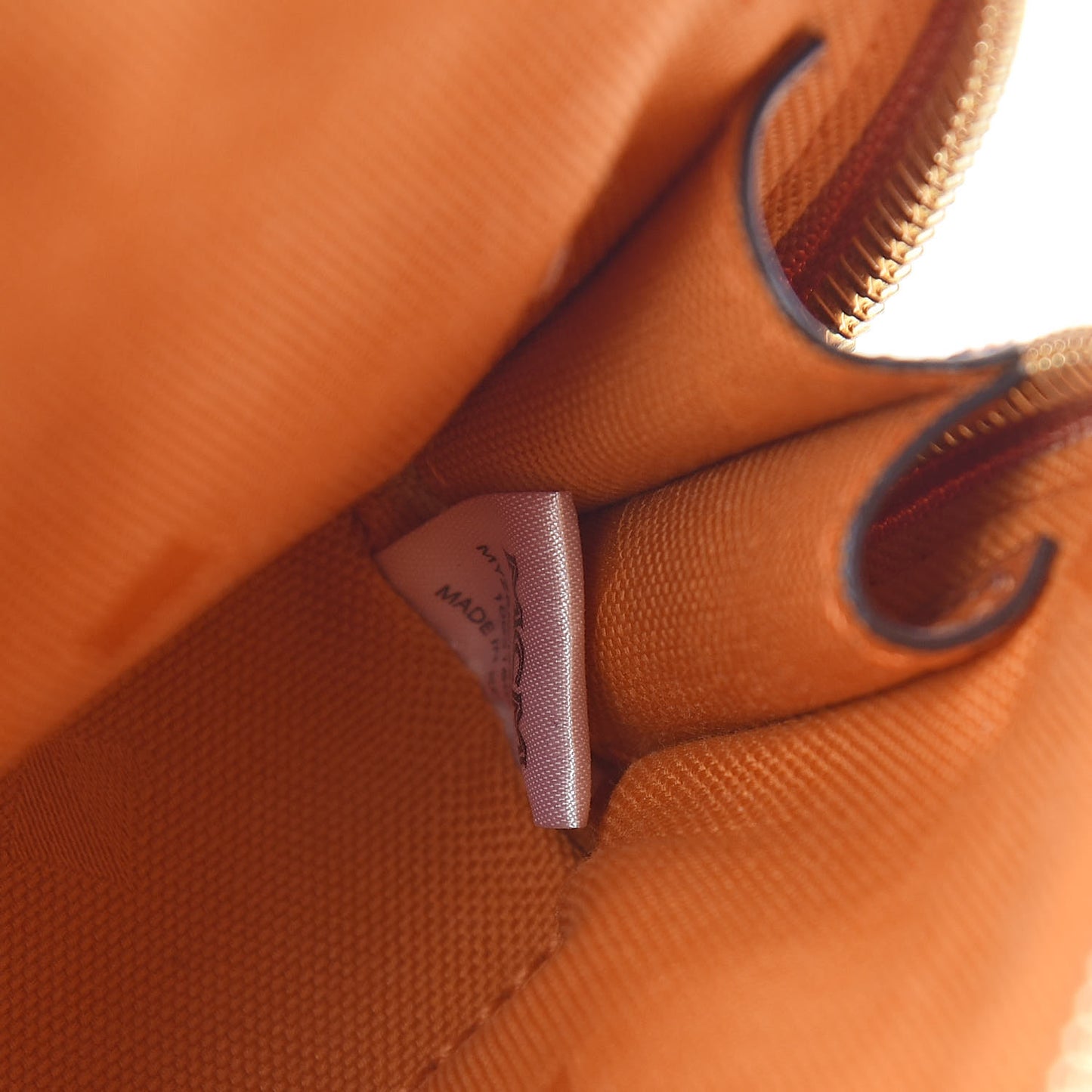Visetos Heritage Medium Cosmetic Pouch Cognac