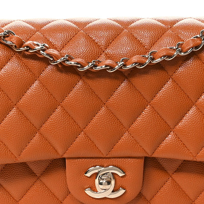 Chanel Caviar Quilted Medium Double Flap Light Brown 8 of 10