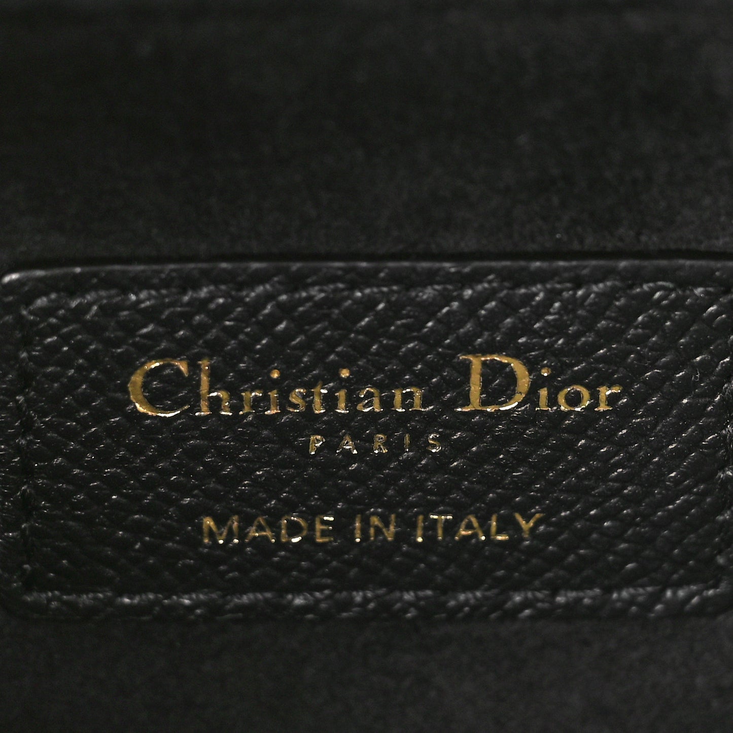 Grained Calfskin Mini Saddle Bag Black