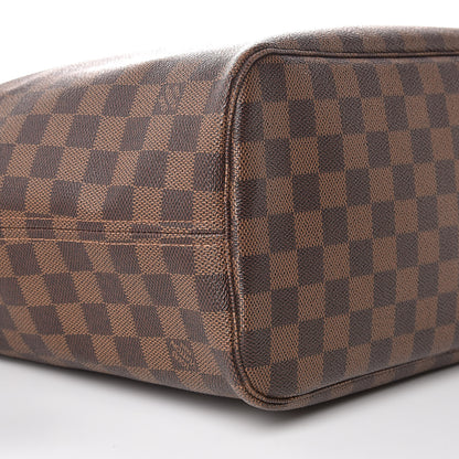 Louis Vuitton Damier Ebene Neo Neverfull MM Rose Ballerine 10 of 11