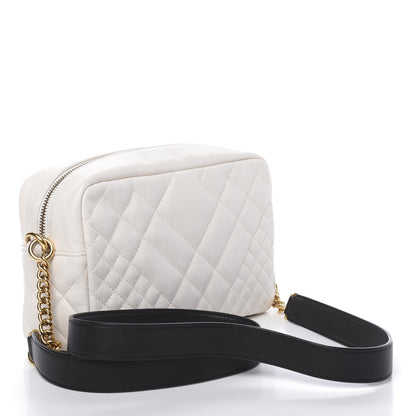 Versace Nappa Quilted Medusa Tribute Camera Bag White 3 of 10