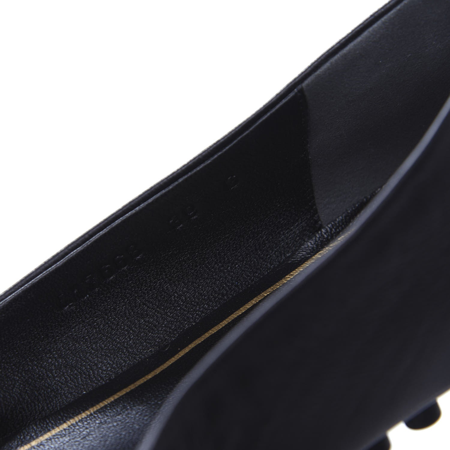 Gucci Calfskin Bayadere Bee Ballerina Flats 39 Black 11 of 12
