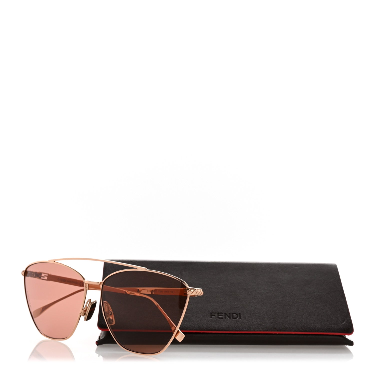 Fendi Metal Sunglasses FF 0438/S Rose Gold 1739028 – FASHIONPHILE
