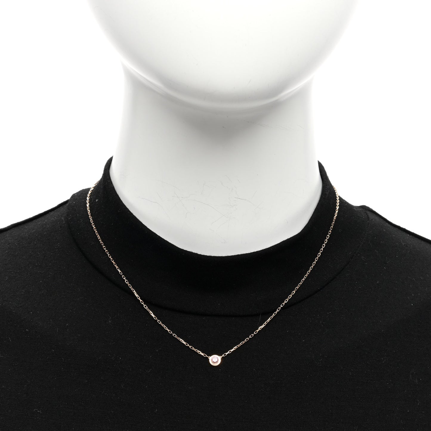 18K Pink Gold Pink Sapphire D'Amour Pendant Necklace
