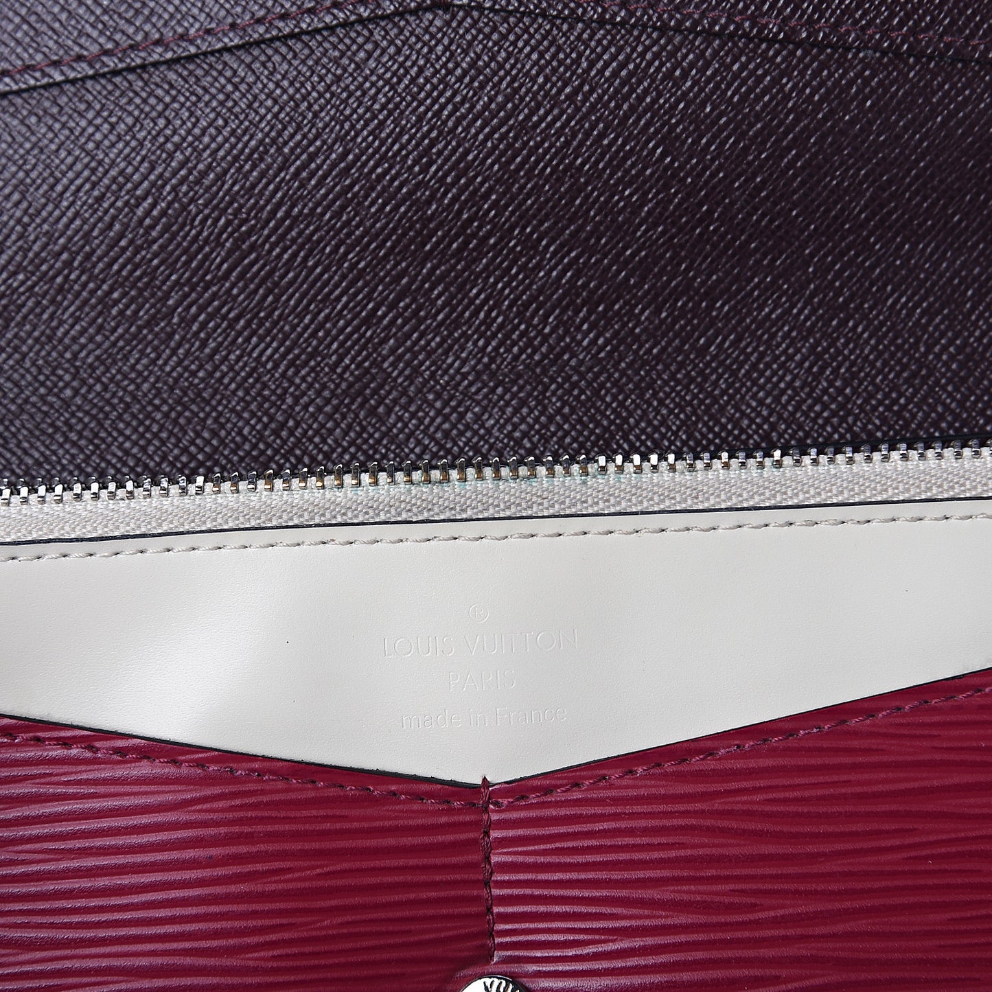 Electric Epi Flore Wallet Tri-Color Prune