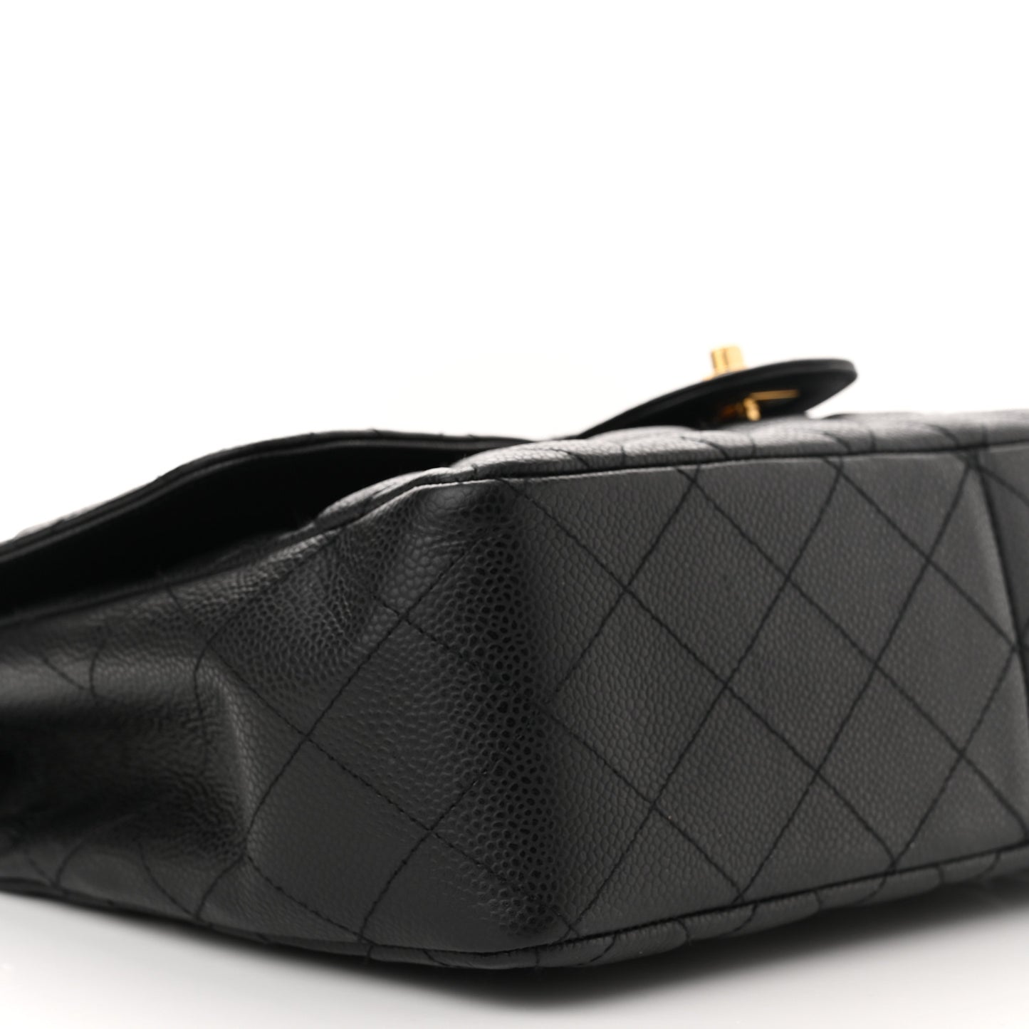 Caviar Quilted Jumbo Single Flap Black