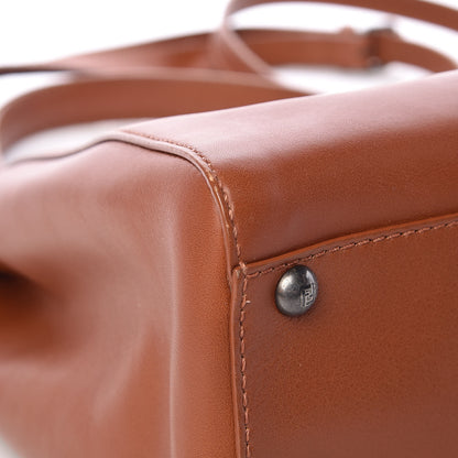 Fendi Vitello Suede Medium Peekaboo Iconic Satchel Cuoio Rame Moro 14 of 17