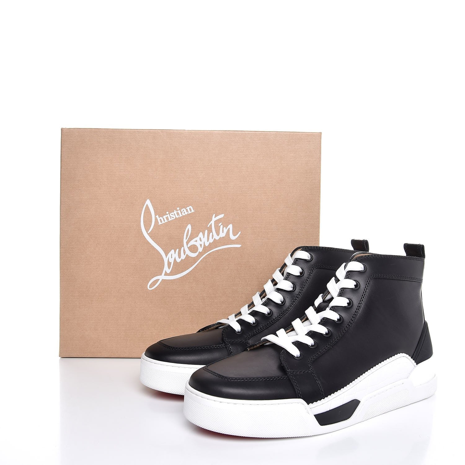 Christian Louboutin Mens Calfskin Rankick Flat Sneakers 41.5 Black 9 of 9