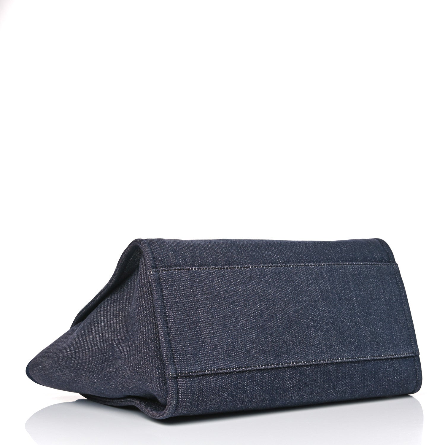 Chanel Denim Large Deauville Tote Dark Blue 3 of 6