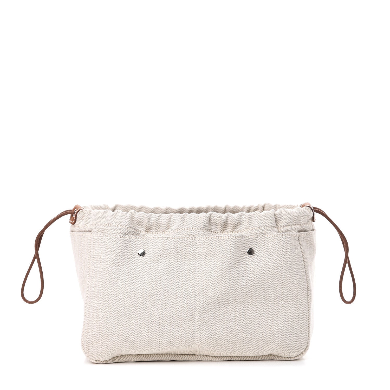 Hermes Canvas Barenia Fourbi 25 MM Pouch Naturel Fauve 1 of 9