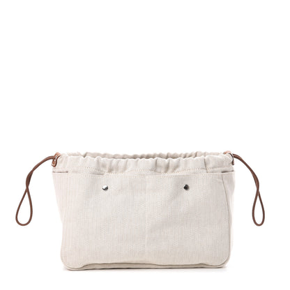Hermes Canvas Barenia Fourbi 25 MM Pouch Naturel Fauve 1 of 9