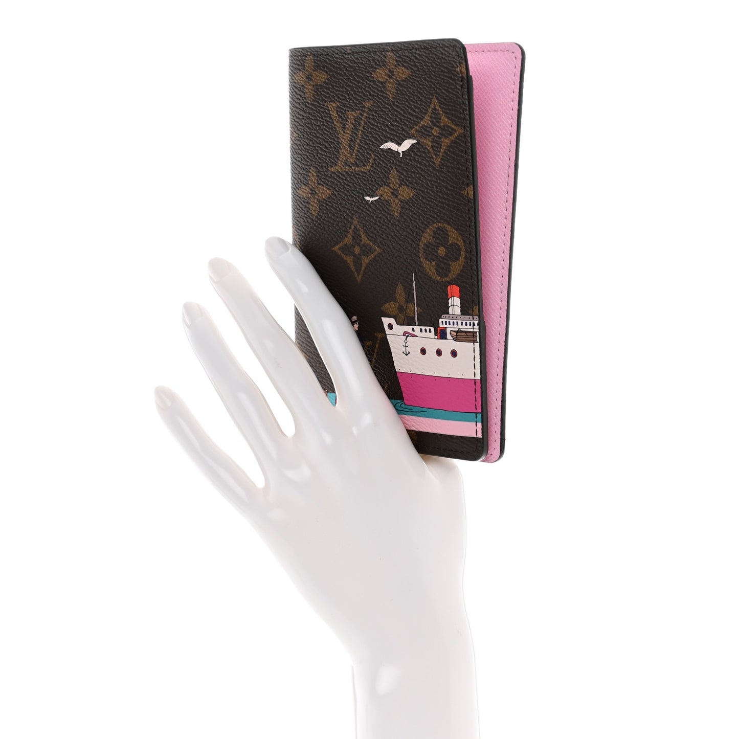 Monogram 2016 Christmas Animation Passport Cover Rose Ballerine
