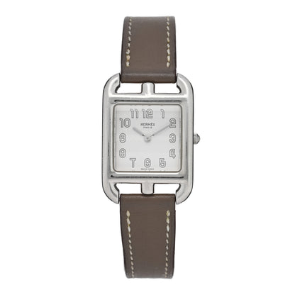 Hermes Stainless Steel Swift 23mm Cape Cod Quartz Watch Etoupe 1 of 5