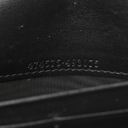 Gucci Calfskin Matelasse GG Marmont Chain Wallet Black 7 of 12