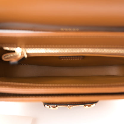 Gucci Suede Shearling Horsebit 1955 Shoulder Bag Brown 5 of 10